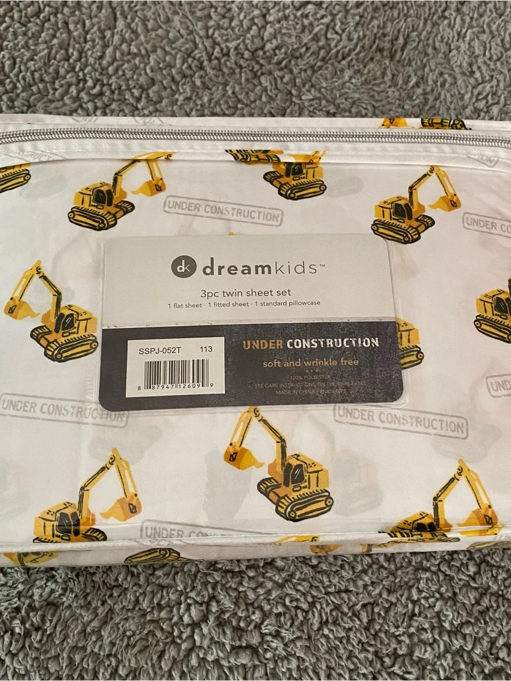 Construction Twin Sheets Set dreamkids